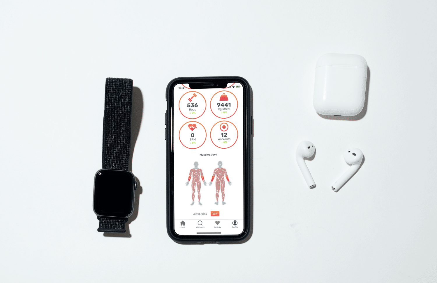 Advanced stats in sport and health apps